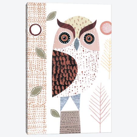 Eagle Owl Canvas Print #SIH71} by Simon Hart Canvas Artwork