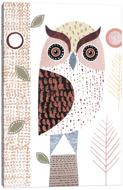 Eagle Owl Canvas Art Print - Simon Hart