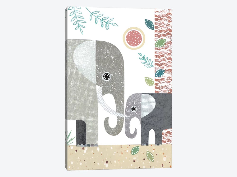 Elephants by Simon Hart 1-piece Art Print