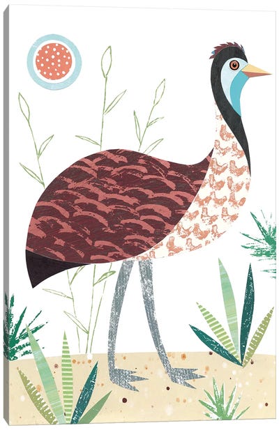 Emu Canvas Art Print - Simon Hart