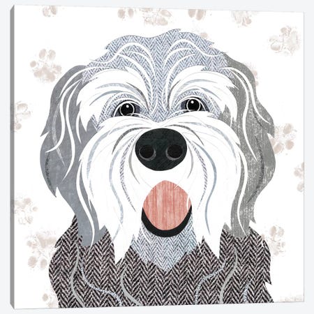 English Sheepdog Canvas Print #SIH76} by Simon Hart Canvas Art Print