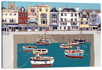 Harbour Parade Canvas Art Print - Kids Nautical Art