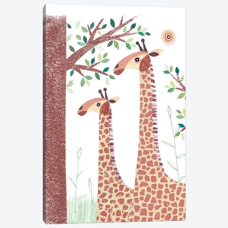 Giraffe Canvas Print #SIH82} by Simon Hart Canvas Art Print