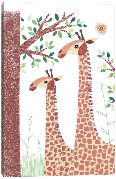 Giraffe Canvas Art Print - Simon Hart