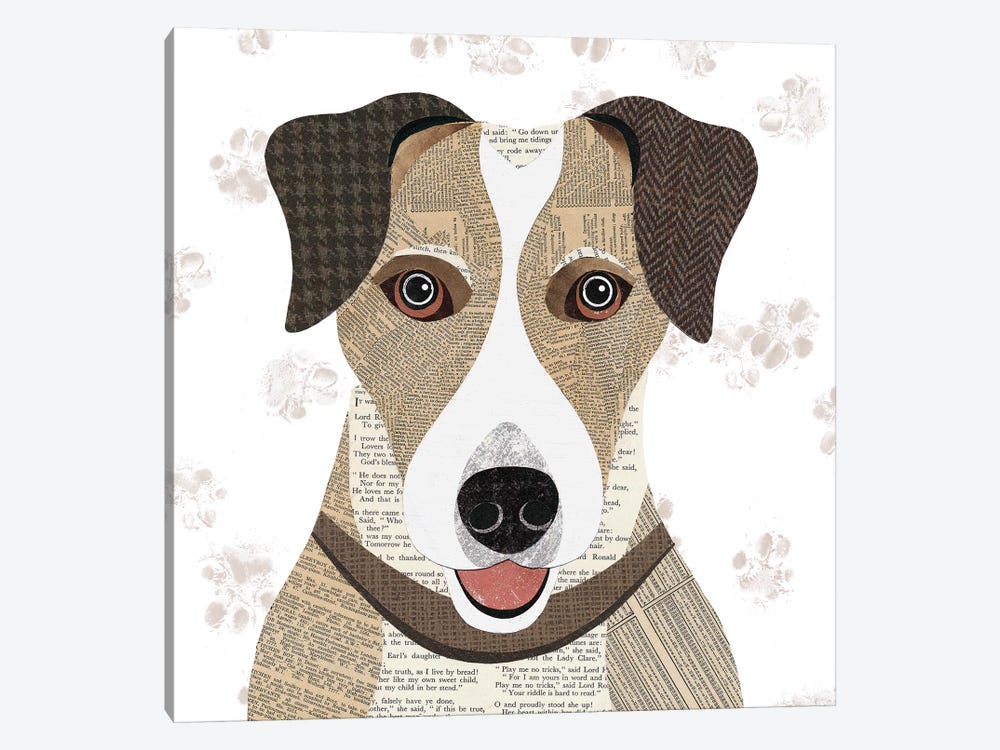 Jack Russell by Simon Hart 1-piece Canvas Art Print