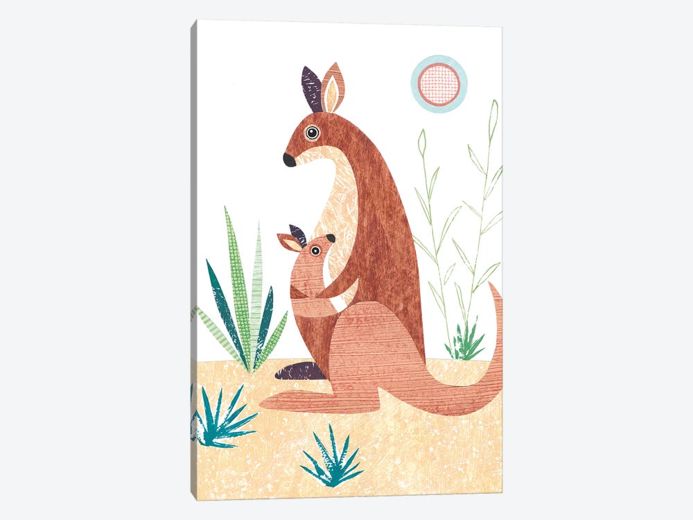 Kangaroo by Simon Hart 1-piece Canvas Print
