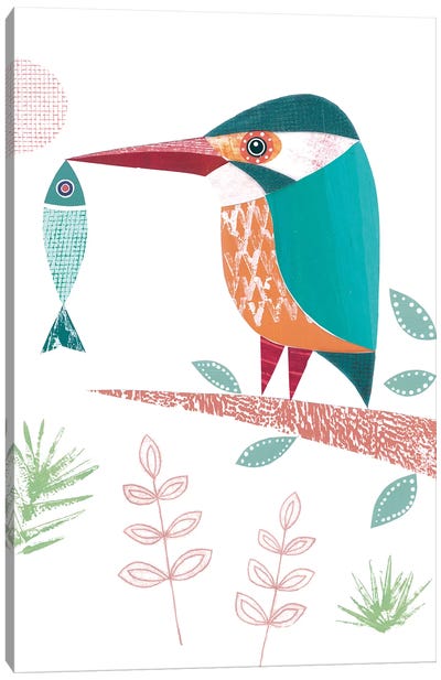 Kingfisher Canvas Art Print - Kingfishers