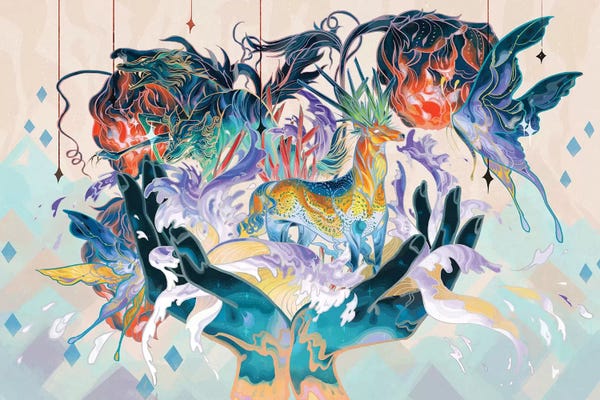 Psychedelic Dreamscapes: Porcelain Pillows II by Sija Hong