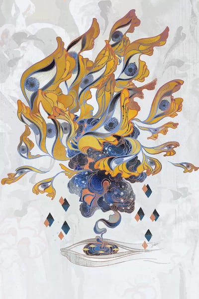 Porcelain Pillows III by Sija Hong framed wall art