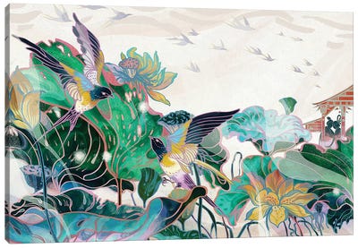 Cowherd And Weaver Canvas Art Print - Sija Hong