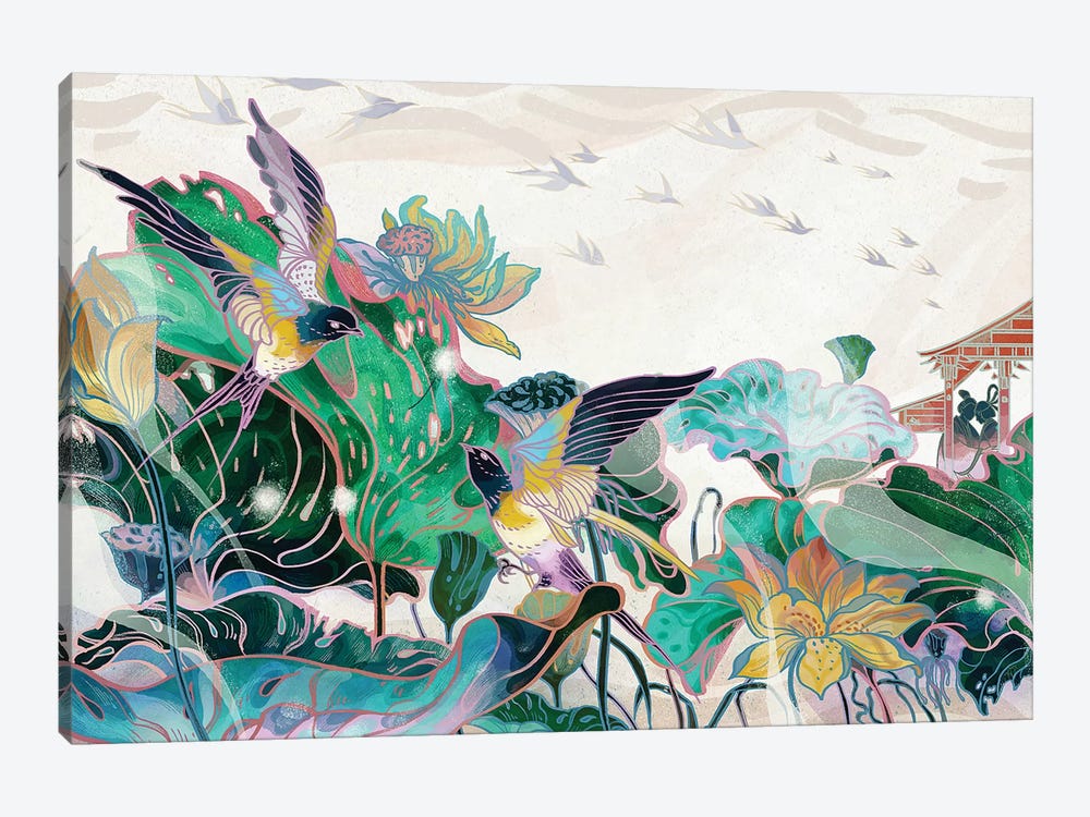 Cowherd And Weaver by Sija Hong 1-piece Canvas Art Print