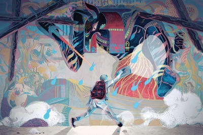 The Loneliest Whale In The World VII by Sija Hong framed wall art