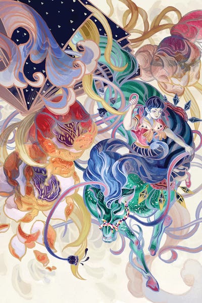 Psychedelic Dreamscapes: The Whole World Pours Down by Sija Hong