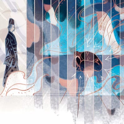 Two Spaces by Sija Hong framed wall art