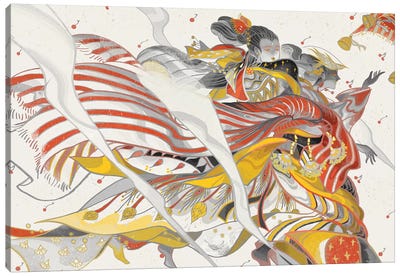 Wind Ladies Canvas Art Print - Sija Hong