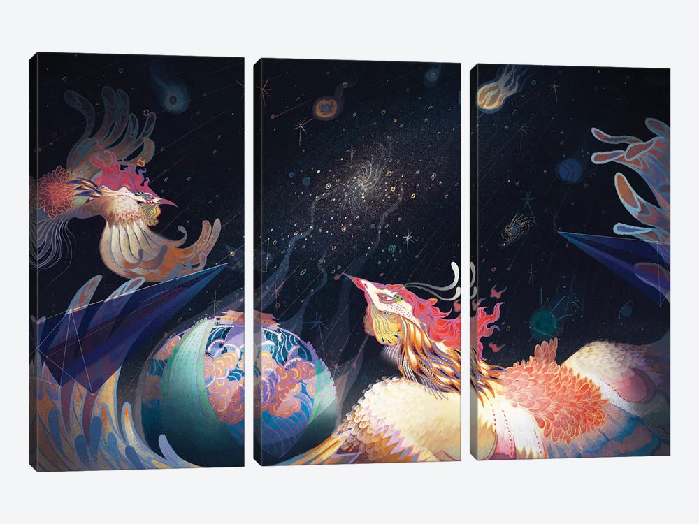 Extragalactic by Sija Hong 3-piece Art Print