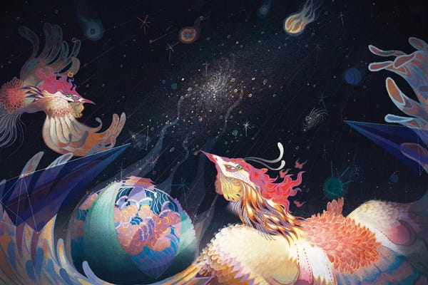 Psychedelic Dreamscapes: Extragalactic by Sija Hong