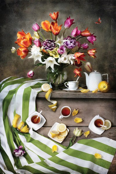 Stripes: Breakfast For Four by Elena Shichko