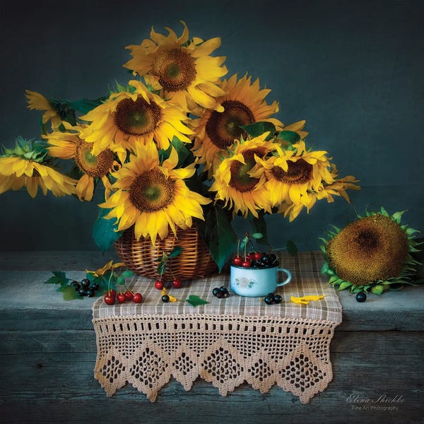 Fine Art Print: Flowers For Ukraine by Elena Shichko