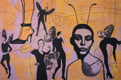 Butterflies by Elena Shichko canvas print