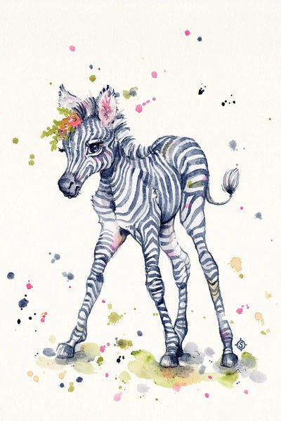 Zebras: Sweet Zebra by Sillier Than Sally