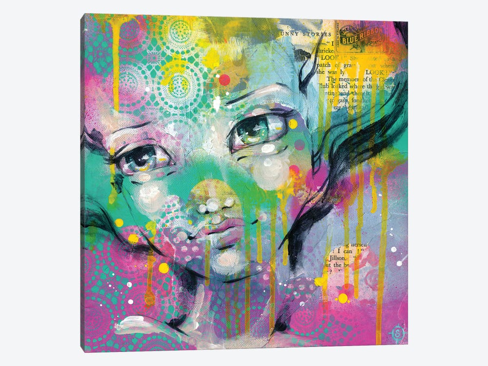 Daydreaming Away by Sillier Than Sally 1-piece Canvas Wall Art