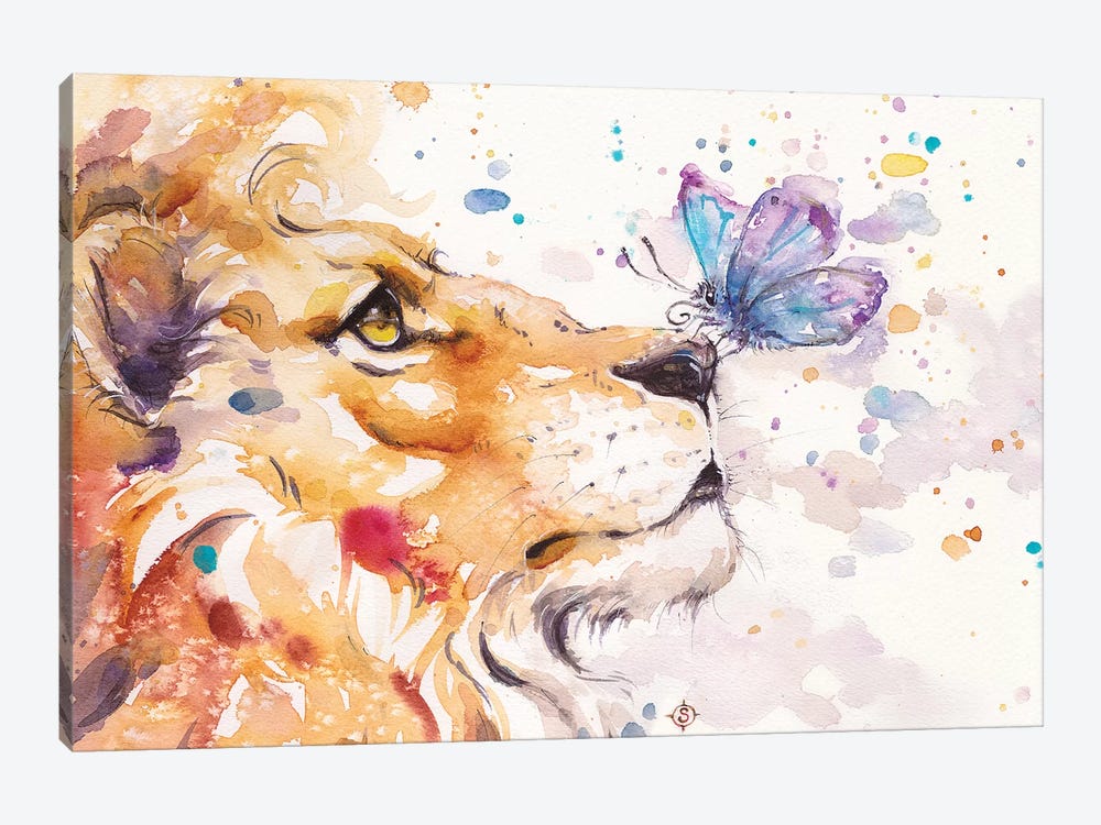 Finn's Lion by Sillier Than Sally 1-piece Art Print