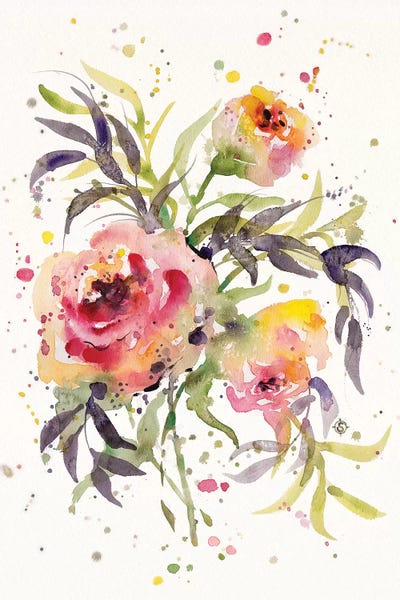 Floral Dayz by Sillier Than Sally canvas print