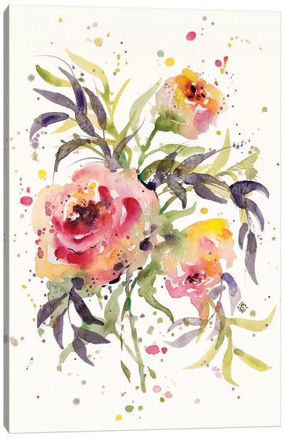 Floral Dayz Canvas Art Print - Sillier Than Sally