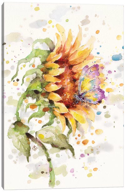 Hand In Hand Canvas Art Print - Sunflower Art