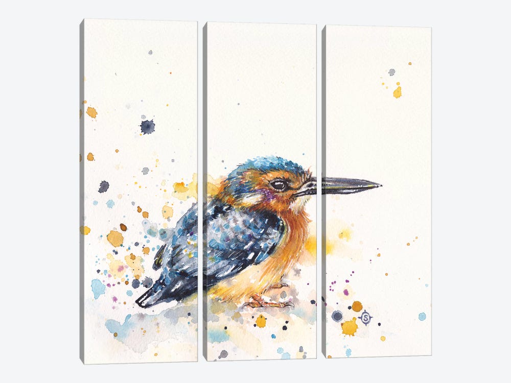 Kingfisher Lane by Sillier Than Sally 3-piece Canvas Wall Art