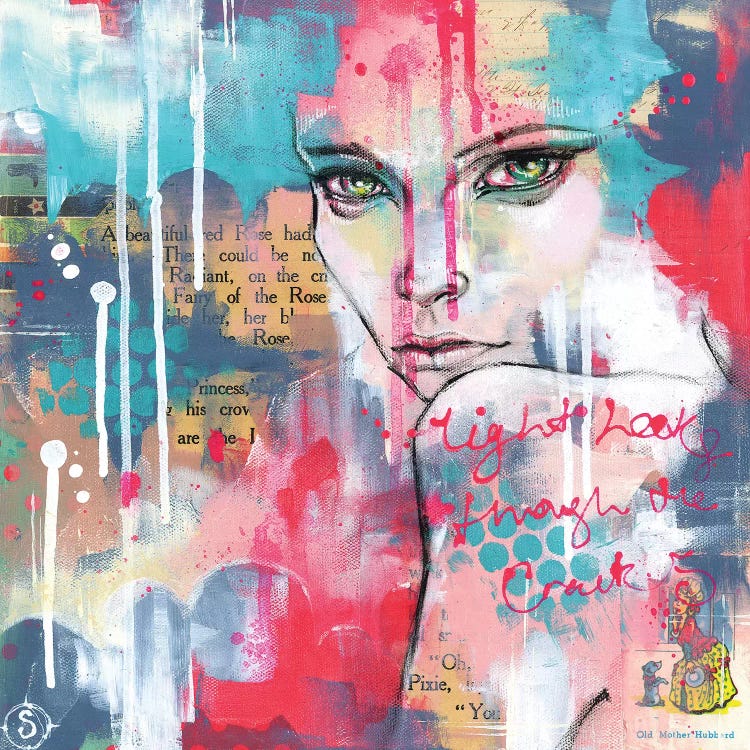 Light Leaks Through The Cracks by Sillier Than Sally wall art