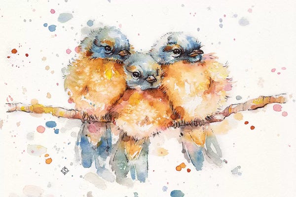 Nursery: Little Bluebirds by Sillier Than Sally