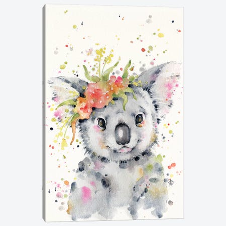 Little Koala Canvas Print #SIL38} by Sillier Than Sally Canvas Wall Art