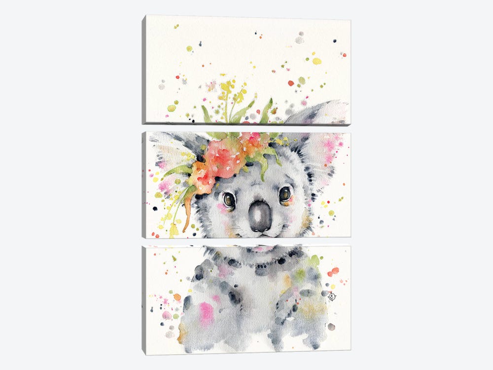 Little Koala by Sillier Than Sally 3-piece Canvas Art