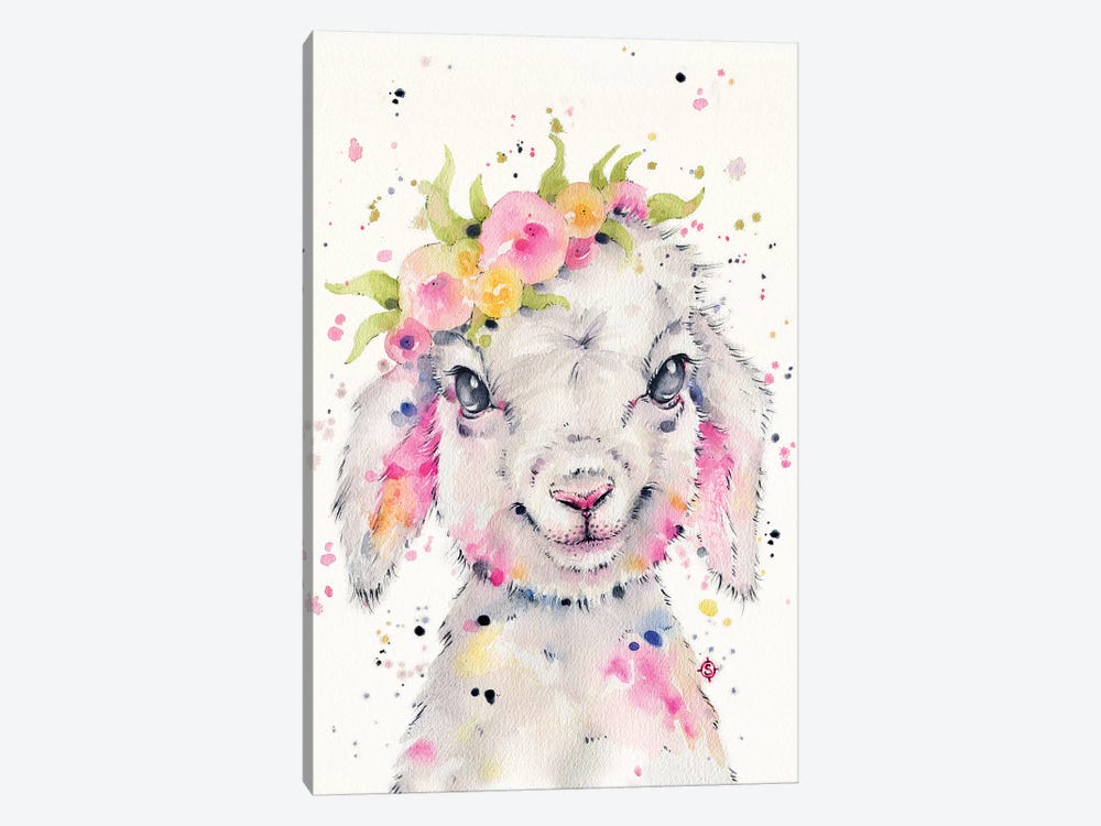 Little Lamb by Sillier Than Sally 1-piece Art Print