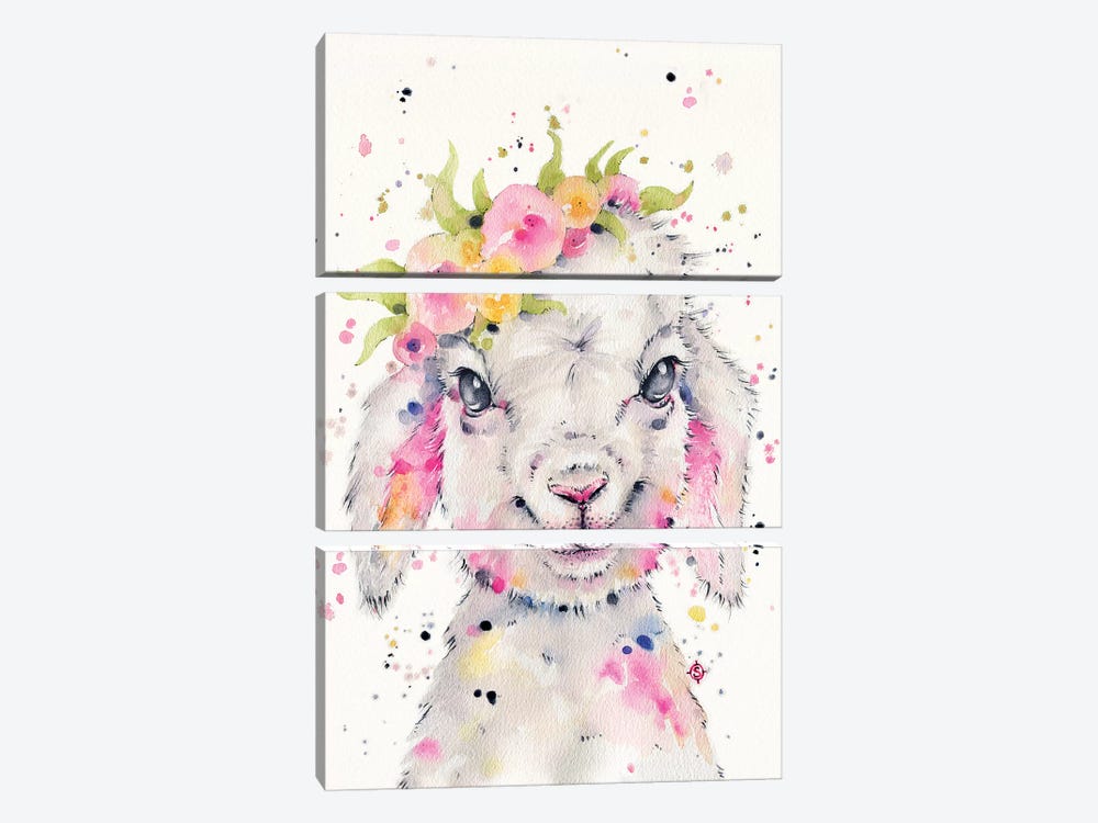 Little Lamb by Sillier Than Sally 3-piece Art Print