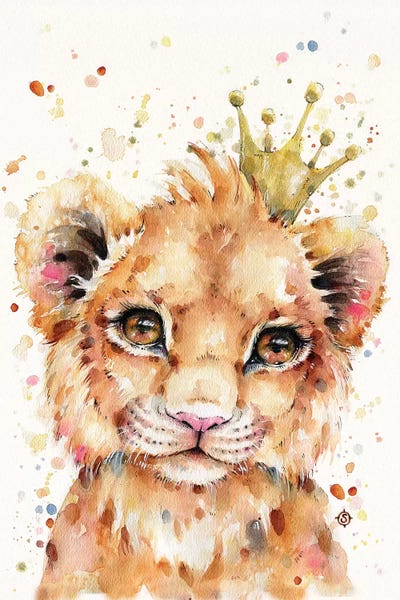 Watercolor Lion Wall Decor Lion Poster Lion Watercolor Artwork Lion Gift, Wild Cat Poster Print Wild Cat Art Lion Painting Lion Prints Art & Collectibles Sibawor.id