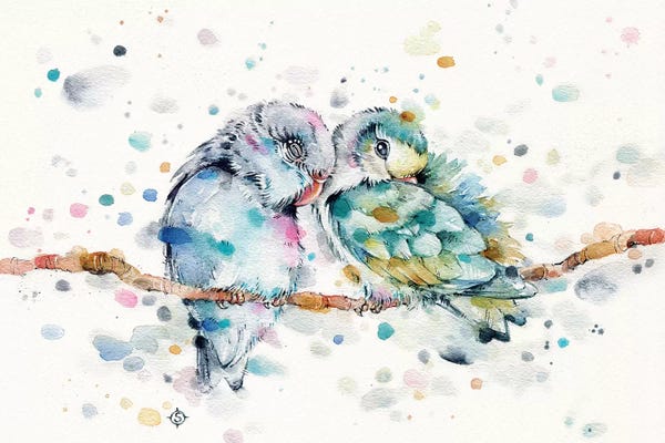 Love Birds: Mr & Mrs Snugglepots by Sillier Than Sally