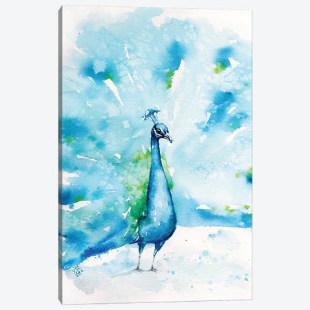 Peacocks About Canvas Print #SIL57} by Sillier Than Sally Canvas Art Print