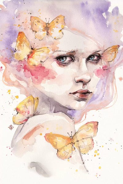 All A Flutter by Sillier Than Sally canvas print