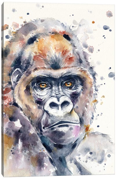 A World Away (Gorilla) Canvas Art Print - Sillier Than Sally