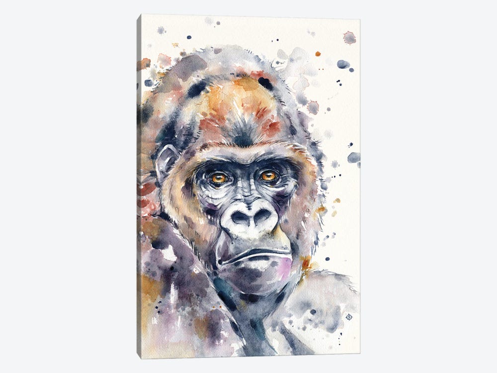 A World Away (Gorilla) by Sillier Than Sally 1-piece Art Print