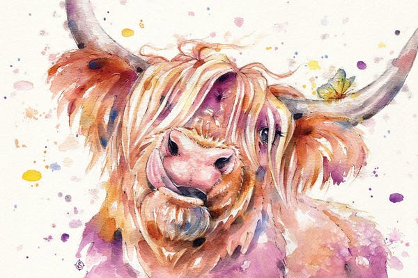 Farm Animals: Bad Hair Don't Care (Scottish Highland Cow) by Sillier Than Sally