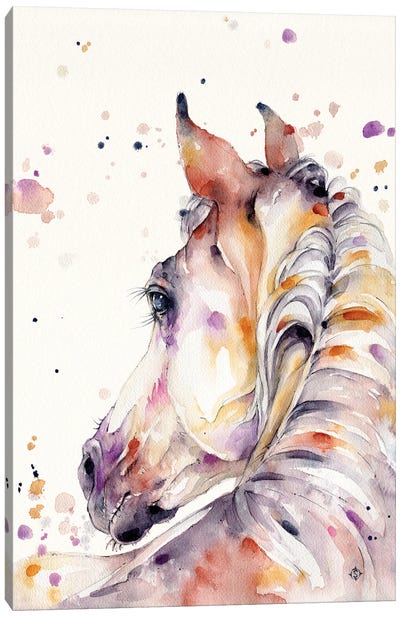 Strength & Softness (Horse) Canvas Art Print - Sillier Than Sally