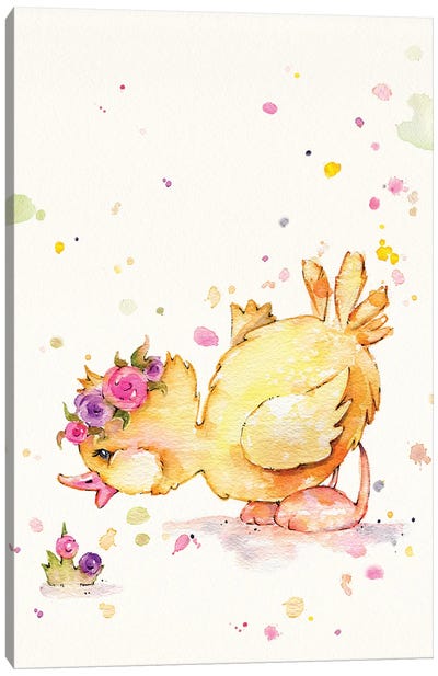 Sweet Duck Canvas Art Print