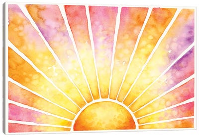 The Sun Will Come Out Tomorrow Canvas Art Print - Sun Art