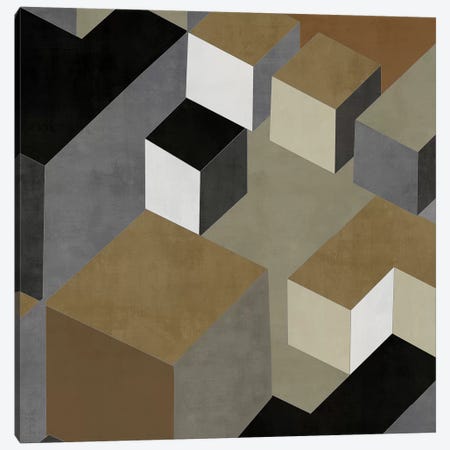 Cubic In Neutral II Canvas Print #SIM6} by Todd Simmons Canvas Print