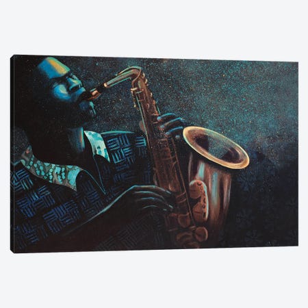 Jazz Man Canvas Print #SIO10} by Carol A. Simmons Canvas Art Print