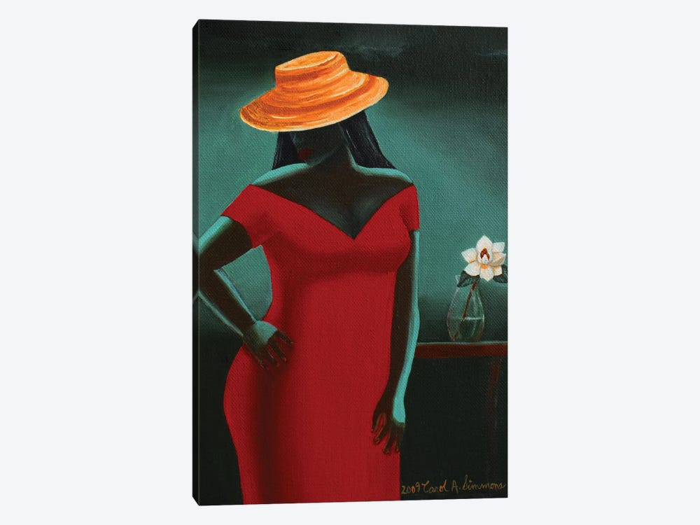 Sweetgrass Hat And Magnolia XXI by Carol A. Simmons 1-piece Canvas Artwork